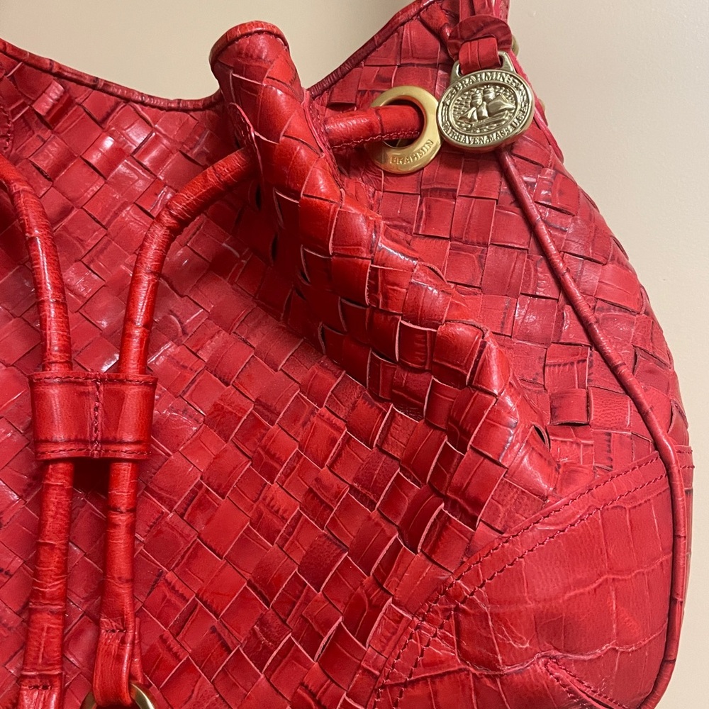 COPY - NWOT Brahmin Red Dragon Braided Handbag - Picture 3 of 10